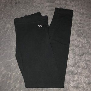 PINK Black Leggings Small